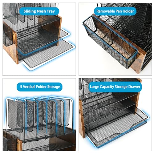 Desk Organizer (Wood Brown / 4T)