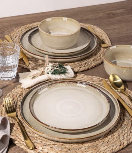 Dinnerware Sets for 6 (Almond Cream / Service for 6(18Pcs))