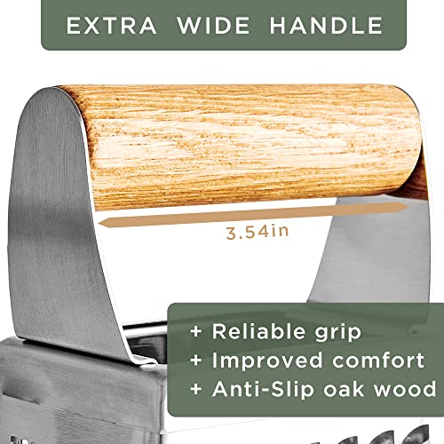 Premium Grater with Etched Stainless Steel Blades (4-Sided Grater)