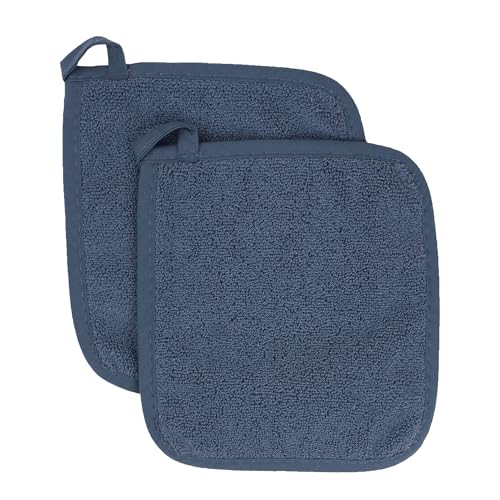 Terry Potholder & Hot Pad (2-Pack / Midnight)