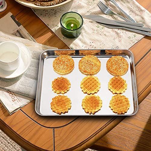 Baking Sheet with Rack Set [2 Pans + 2 Racks] (10 x 8 x 1 inch)