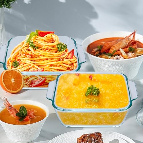 Small Casserole Dishes 4 Pack (Square)