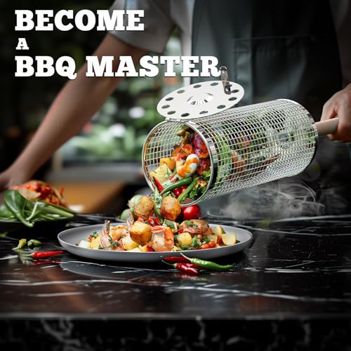Rolling Grill Basket