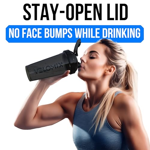 2 Pack 28oz Protein Shaker Bottle for Protein Mixes (B6) Green / Black)