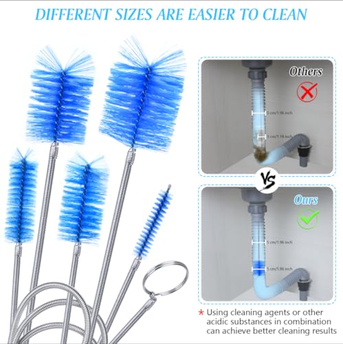 Flexible Long Drain Brush Set