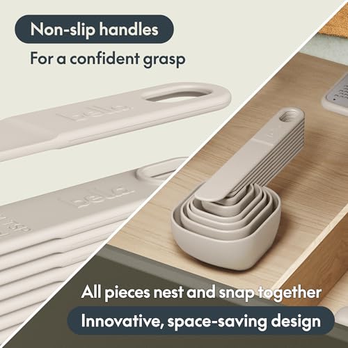 9 Pc Nested Measuring Cup & Spoon Set (Oatmilk)
