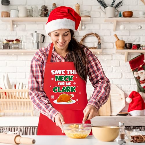 Christmas Matching Aprons for Couples (Red Green Christmas)