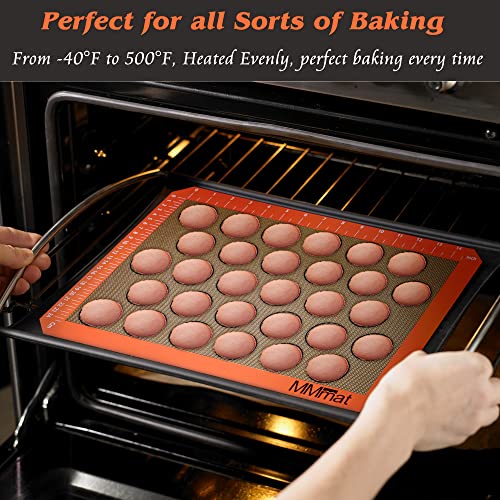 Best German Silicone Baking Mat (Half Sheet Macaron Baking Mat (Set of 2) / 11.625 x 16.5 inches (LxW) *2)