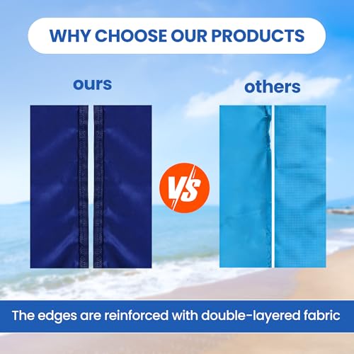 Beach Blanket Mat Waterproof Sandproof for 2 (Blue / 79" X 108"（1-6person）)