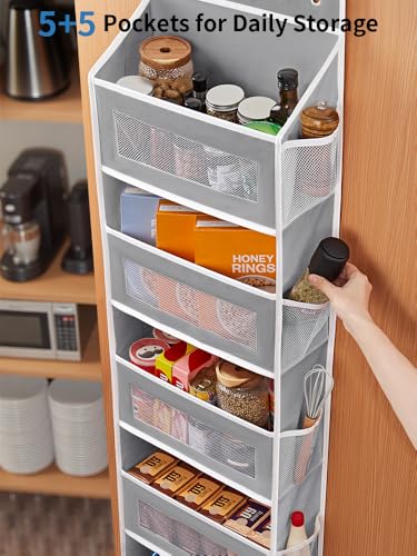 Over the Door Organizer for Bedroom (Grey / 1 Pack (Standard))