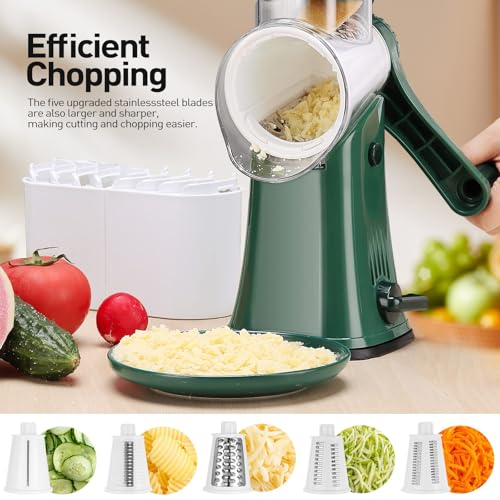APSARAS USA Rotary Cheese Grater (Green)