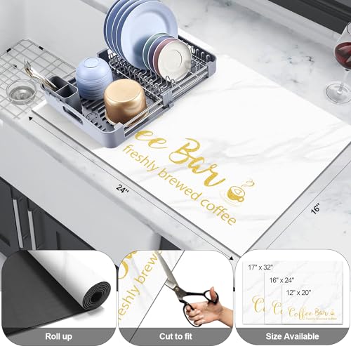 Dish Drying Mat (White / 16" X 24")