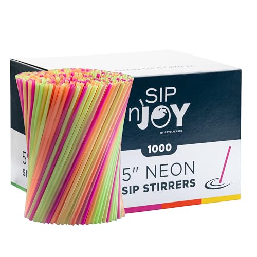 Neon Coffee Stirrers (Neon / 5-Inch (Pack of 1))