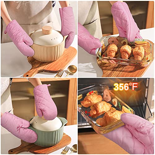 Pink Oven Mitts (Pink)