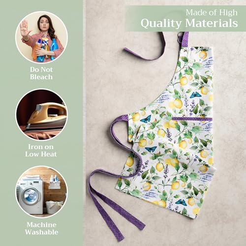 Aprons for women with Pocket 100% Cotton Pack of 1 (094 - Sivergue)