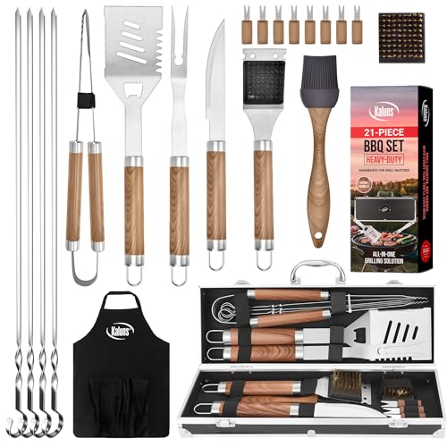 Grilling Accessories (21 Pcs / Brown)