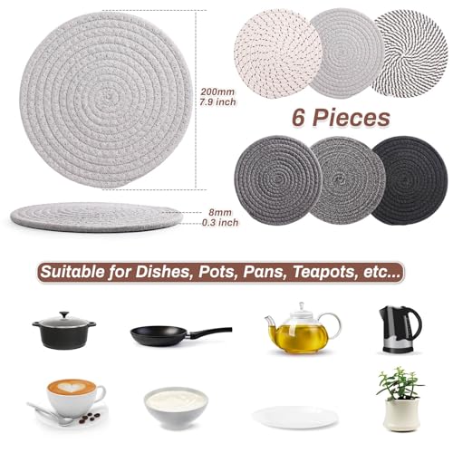 8'' Trivets Hot Dishes (Gray)