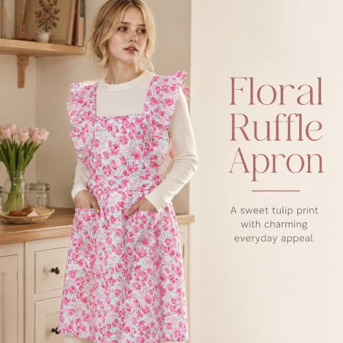 Cute Apron Cooking Baking (Pink)