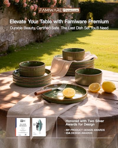 Stoneware Dinnerware Sets (Moss Green)