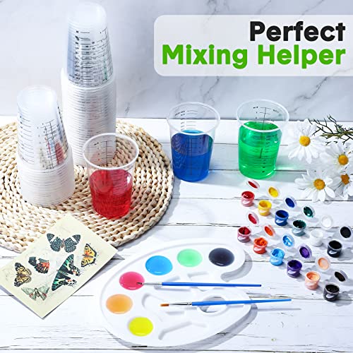 100 Pack 8 oz Disposable Measuring Cups for Resin Epoxy