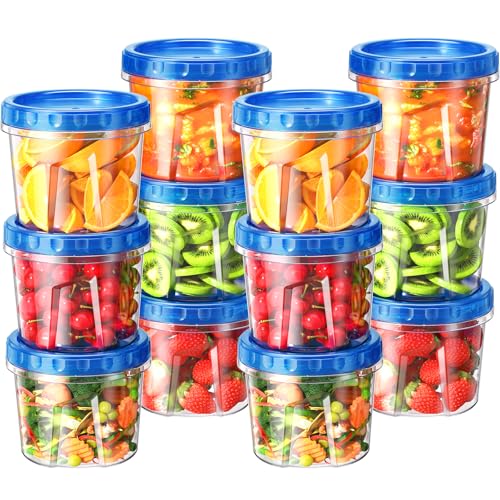 12 Pack 24 oz Freezer Storage Containers (12 Pack-24 oz)