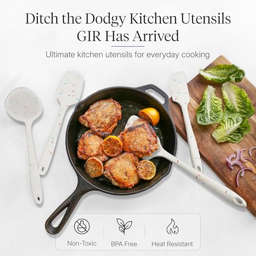 Get It Right 5 Piece Silicone Kitchen Utensils Set (White / 5 - Piece Set)