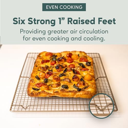 Durable Cooling Rack for Cooking and Baking (11.5" x 16.5" 1-Pack)