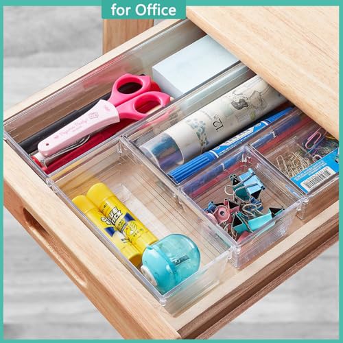 6 Pack Clear Drawer Organizer (6 PACK)