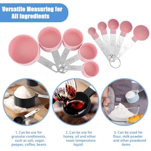 Measuring Cups and Spoons Set (Pink)