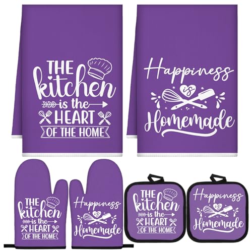 6 Pcs Kitchen Decor Accessories Set (Purple / Kitchen)