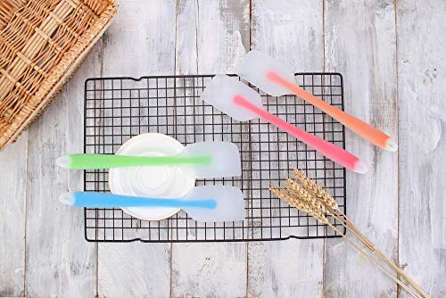 Silicone Spatula Set of 4 (4 Large(Blue, Green, Orange, Red))