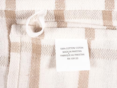 Assorted Flat Kitchen Towels (Beige / 18 x 28 - 10 Pack)