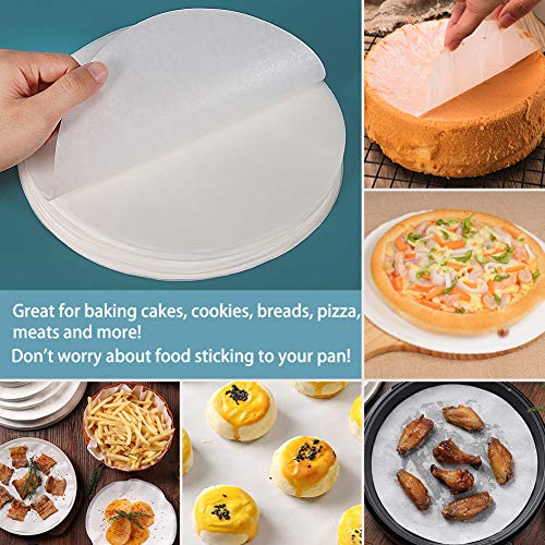 10 Inch Parchment Paper Rounds for Cake Pans (10inch-100pcs / White)