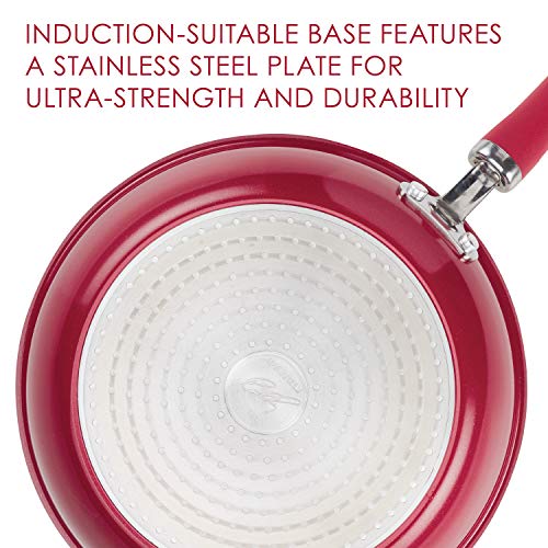 Create Delicious Aluminum Nonstick Steam Set (Red Shimmer / 3 Quarts)