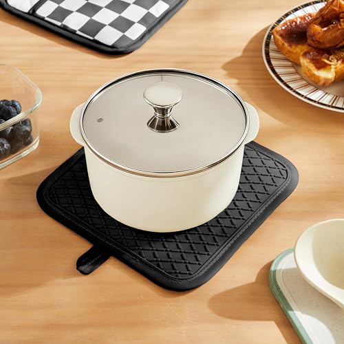 Checkered Pot Holder (Black and White)