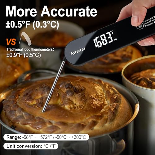 The Latest Thermocouple Food Thermometer (Black)