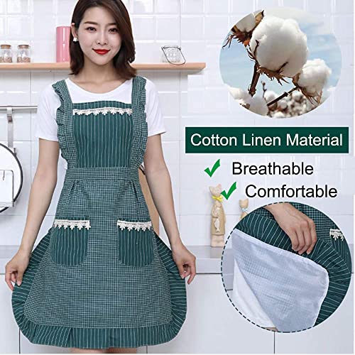Princess Apron for Women with Pockets (Grenn)
