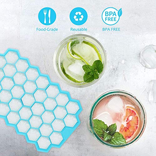 Ice Cube Trays for Freezer (Cyan&Purple)