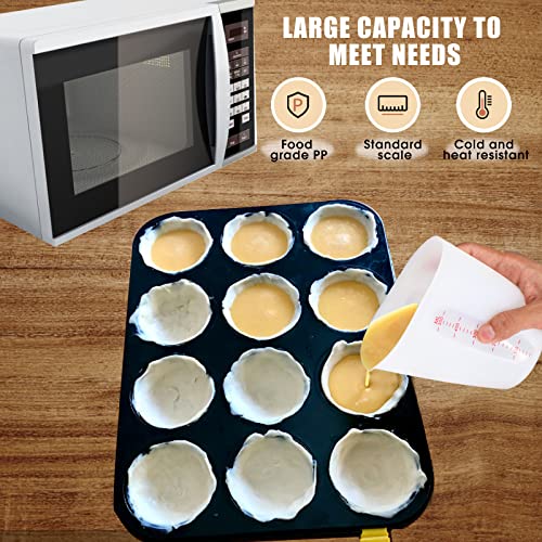 Food Grade Silicone Measuring Cups for Chocolate Melting 2 Cup + 1 Cup (2 PCS)
