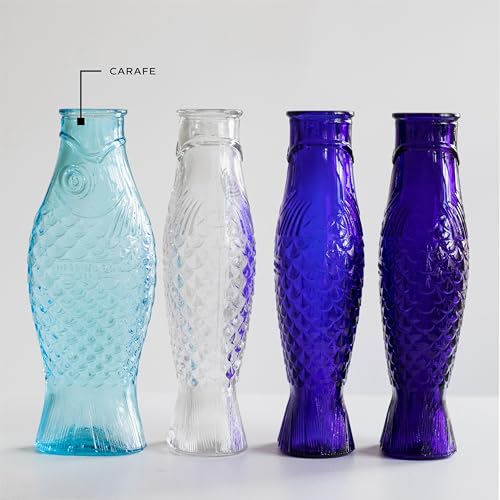 Glass Water Pitcher (Carafe Light Blue)