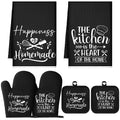 6 Pcs Black Kitchen Decor Accessories Set (Black / Kitchen)