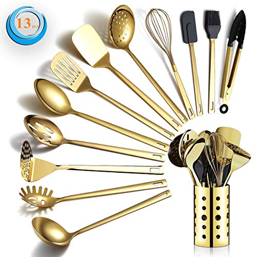 Gold Cooking Utensils Set (a. 13 Pieces)