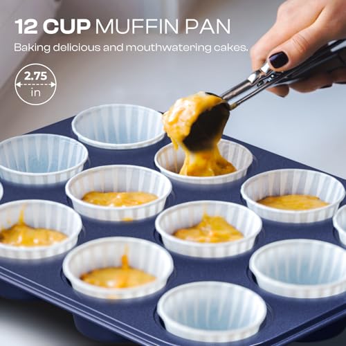 Baking Pans Set 8 (Diamond Blue / 8PCS)