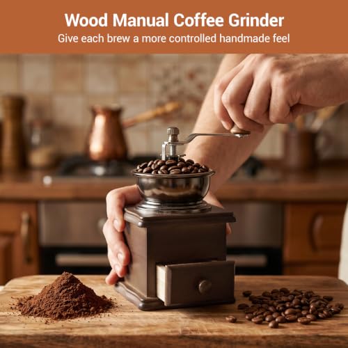 Wood Manual Coffee Grinder