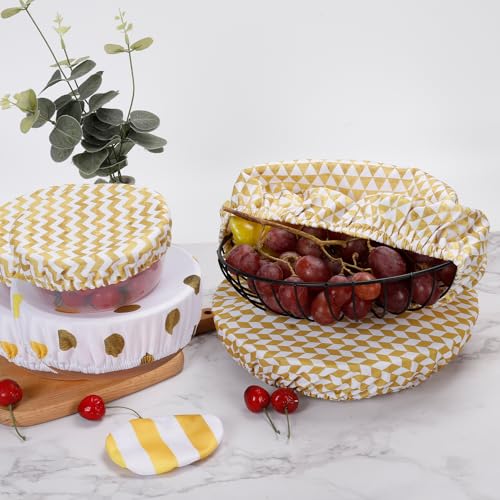 10Pcs Reusable Bowl Covers In 5 Size (Classic Style)