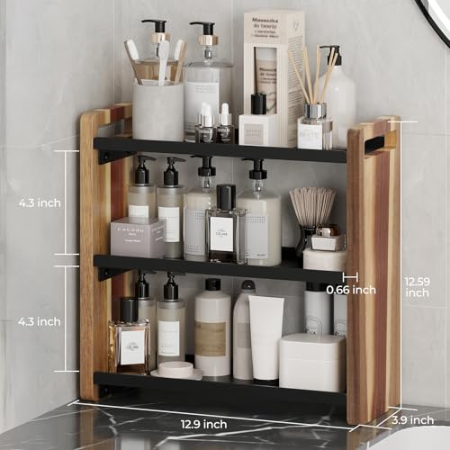 Bathroom Counter Organizer (Acacia 3 Tier)