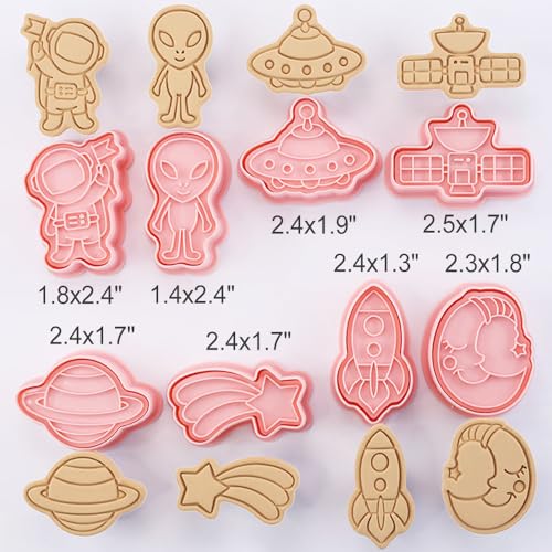 Outer Space Cookie Cutters Set (Outer-Space (8 Pcs))