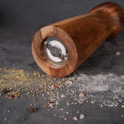 Salt Mill Salt or Pepper Grinder with Adjustable Ceramic Grinding Core (Salt Mill)