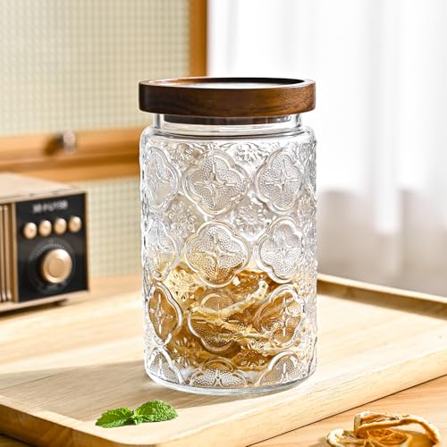 Glass Storage Containers With Lids (Sunflower*3-32oz)