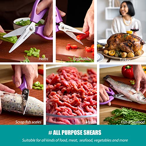 Detachable All Purpose Kitchen Scissors Shears (ComeApart / Blue)